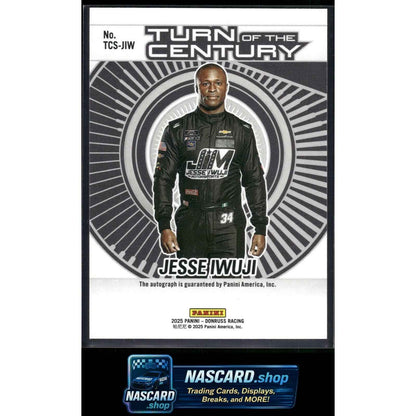 2025 Donruss Jesse Iwuji Turn of the Century Autographs Red Xplosion #/49