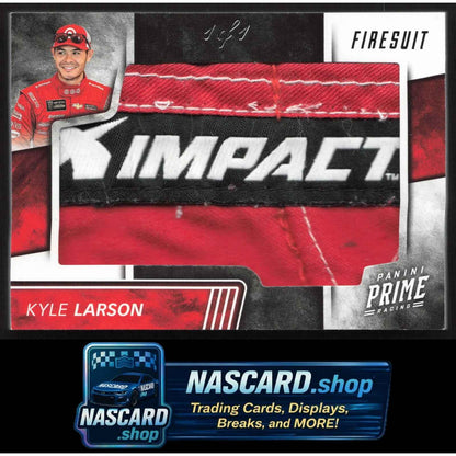 2018 Panini Prime #KL3 Kyle Larson Prime Jumbo Associate Sponsor #1/1