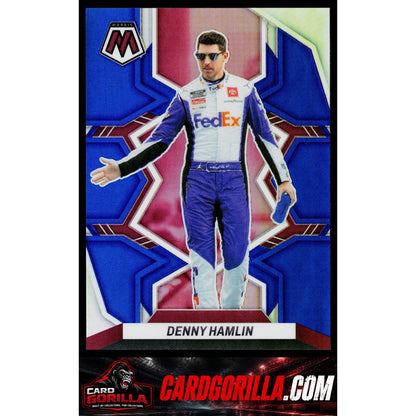 2023 Panini Chronicles #7 Denny Hamlin Mosaic Blue #/199