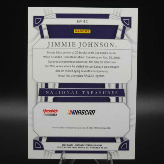 2023 National Treasures NASCAR Diamond Anniversary Jimmie Johnson Midnight /20 - NASCARD.shop