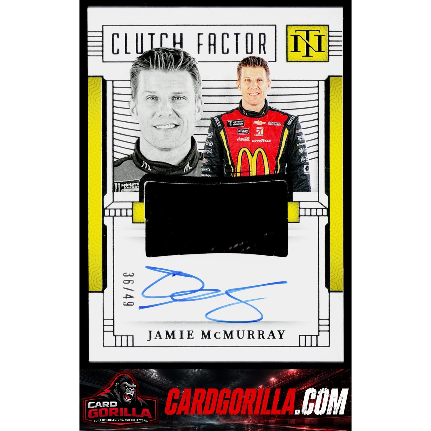 2024 Panini National Treasures Jamie McMurray Clutch Factor Signatures #/49
