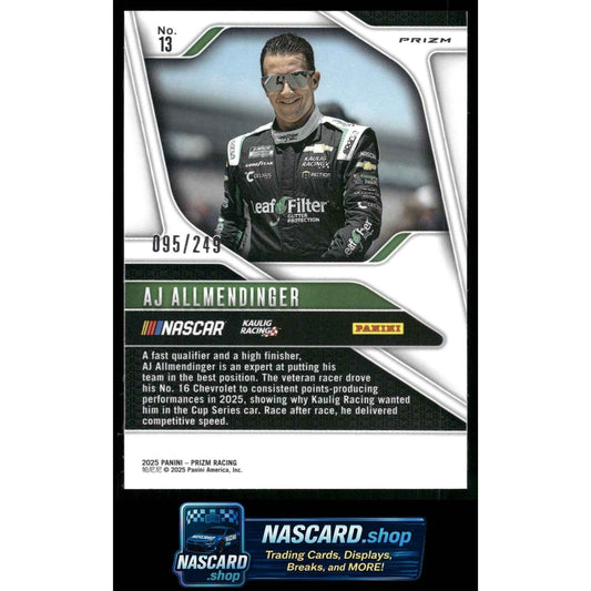 2025 Panini Prizm #13 AJ Allmendinger Red #/249