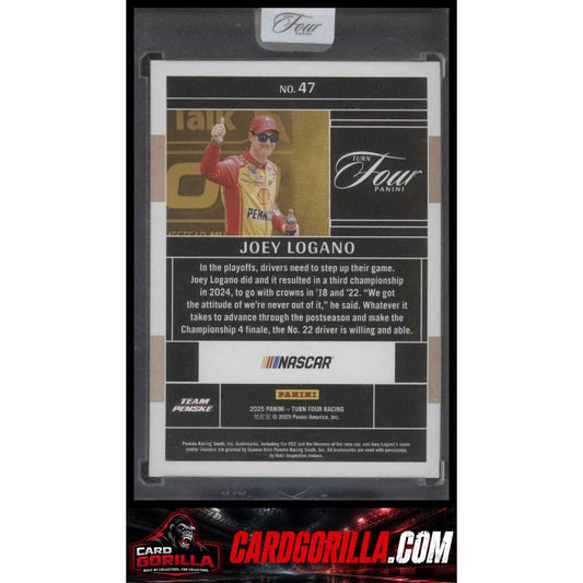 2025 Panini Turn Four #47 Joey Logano #/75