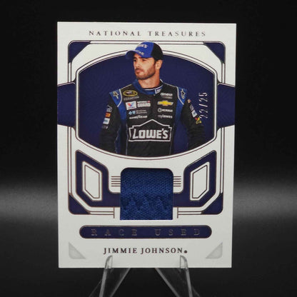 2023 Panini National Treasures Race Used Jimmie Johnson #RU-JJN Glove /25 (MEM) - NASCARD.shop