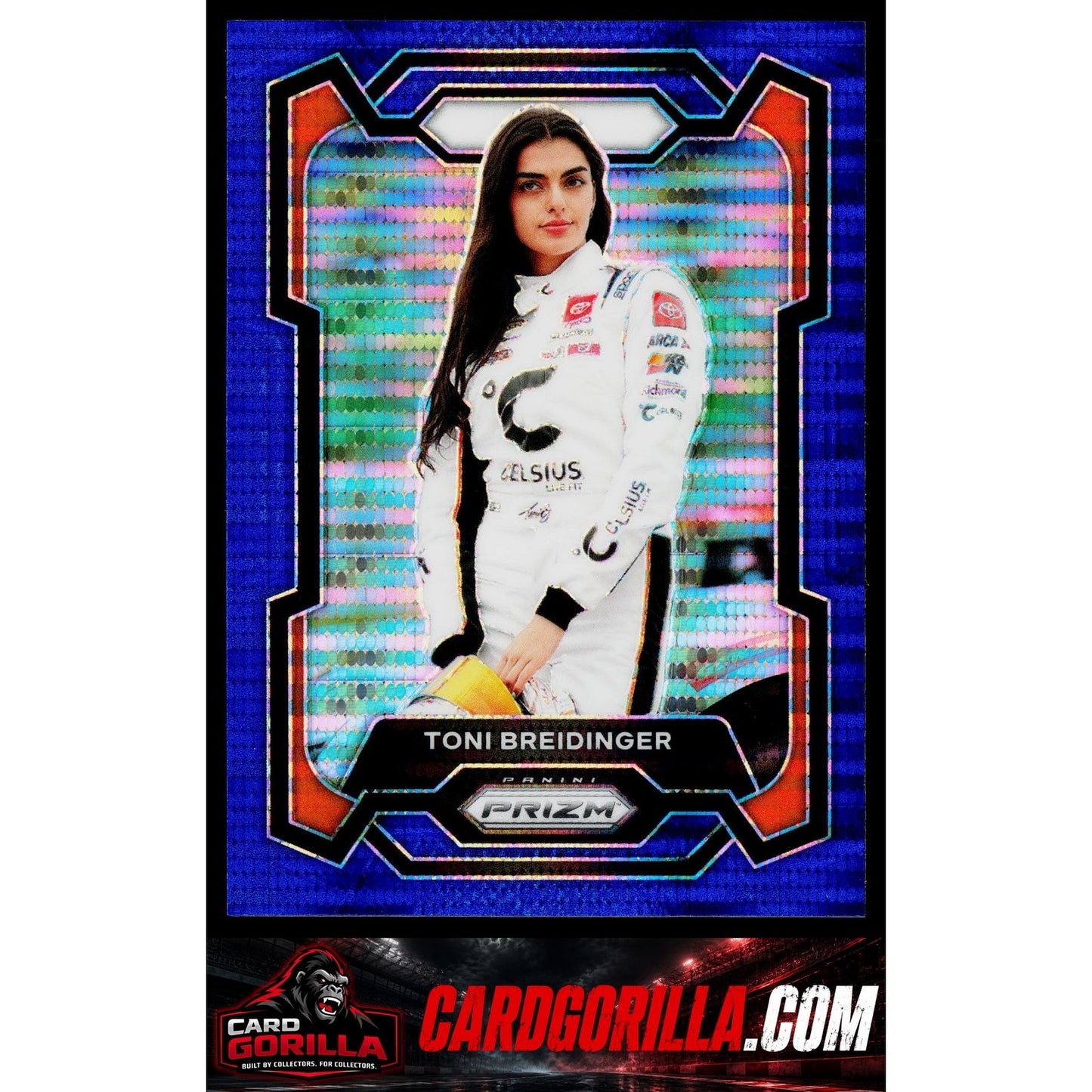 2024 Panini Prizm #81 Toni Breidinger Blue Pulsar #/75