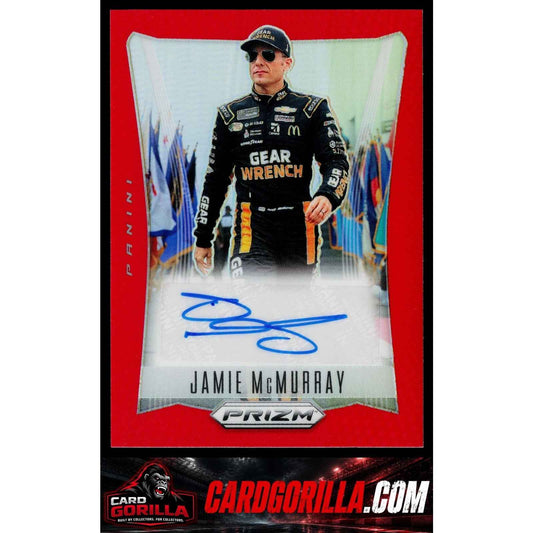 2024 Panini Prizm #TS-JMY Jamie McMurray Throwback Signatures Red #/60