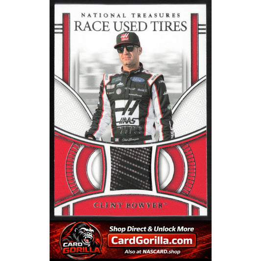 2024 Panini National Treasures #RUT-CBR Clint Bowyer Race Used Tires #/99