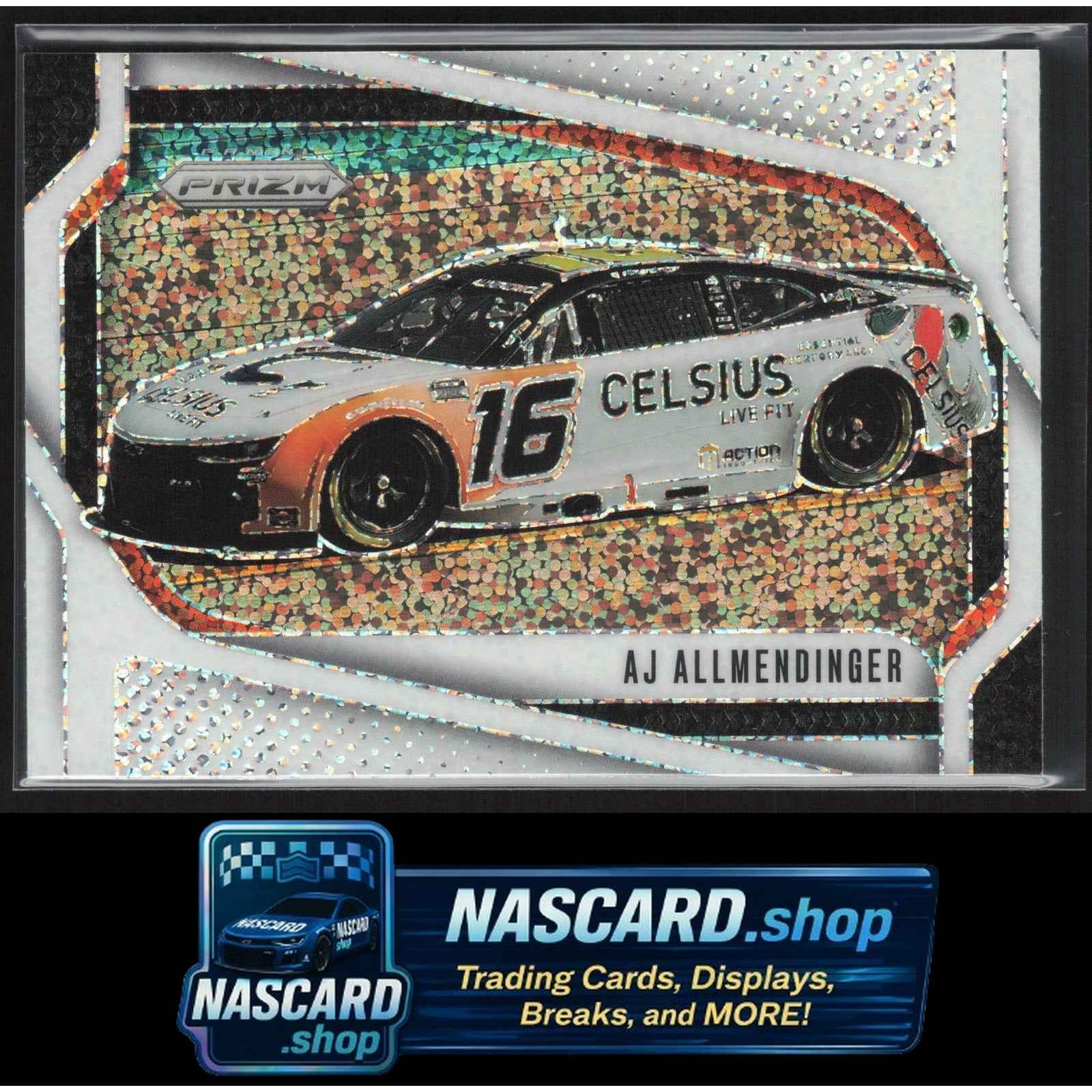 2025 Panini Prizm #135 AJ Allmendinger White Sparkle