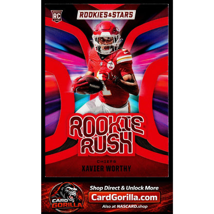 2024 Panini Rookies & Stars #RR-XWY Xavier Worthy Rookie Rush Longevity