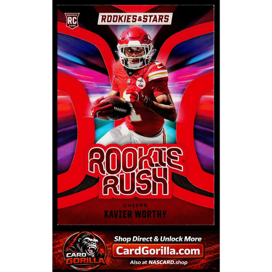 2024 Panini Rookies & Stars #RR-XWY Xavier Worthy Rookie Rush Longevity