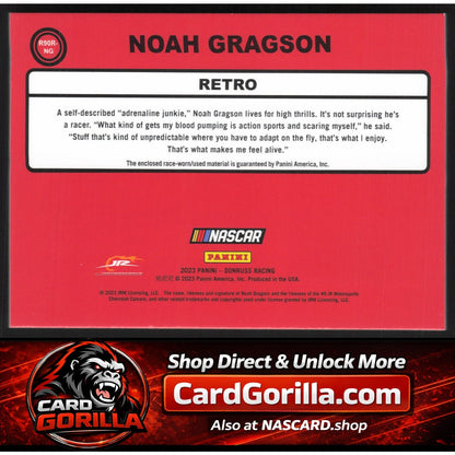 2023 Donruss #R90R-NG Noah Gragson Retro 1990 Relics