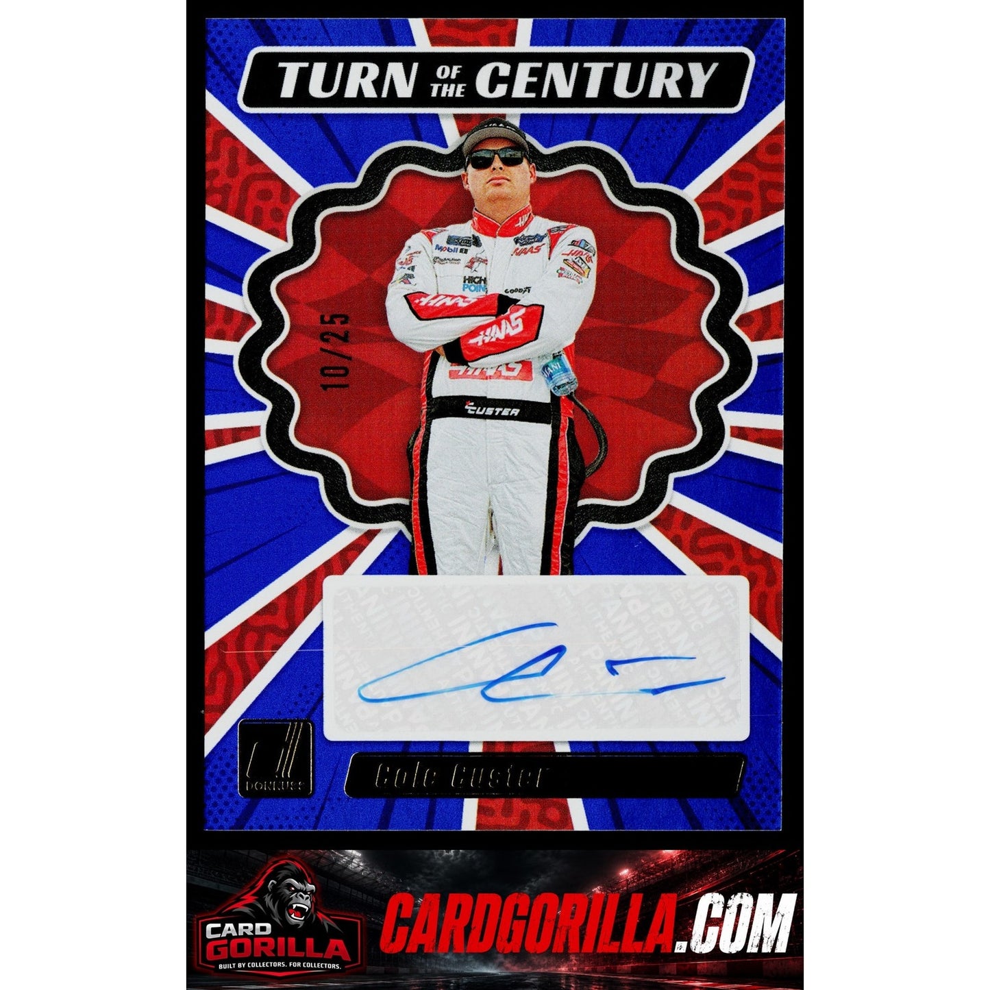 2024 Donruss #TCS-CC Cole Custer Turn of the Century Signatures Blue #/25