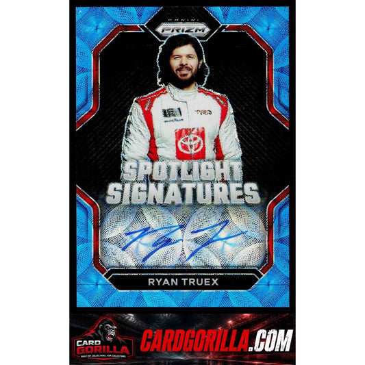 2023 Panini Prizm Ryan Truex Spotlight Signatures Carolina Blue Scope #/35