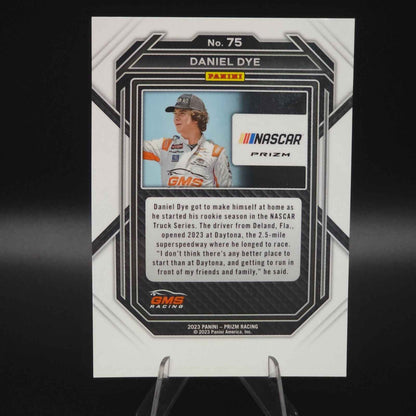 2023 Panini Prizm - Daniel Dye #75 White Sparkle Prizm - NASCARD.shop
