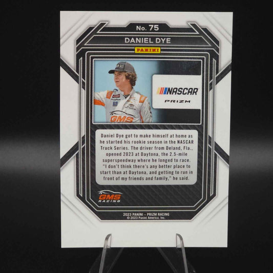 2023 Panini Prizm - Daniel Dye #75 White Sparkle Prizm - NASCARD.shop