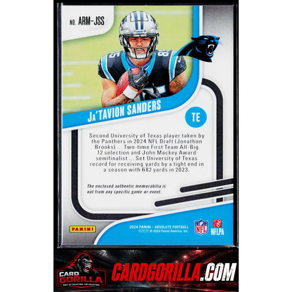 2024 Panini Absolute #ARM-JSS Ja'Tavion Sanders Absolute Rookie Materials