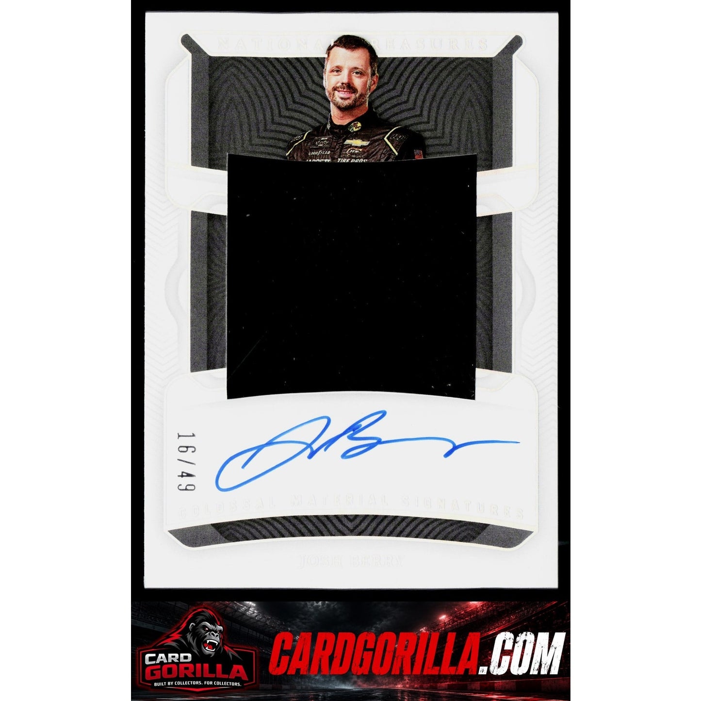 2024 National Treasures Josh Berry 2023 Colossal Materials Auto Holo Silver #/49
