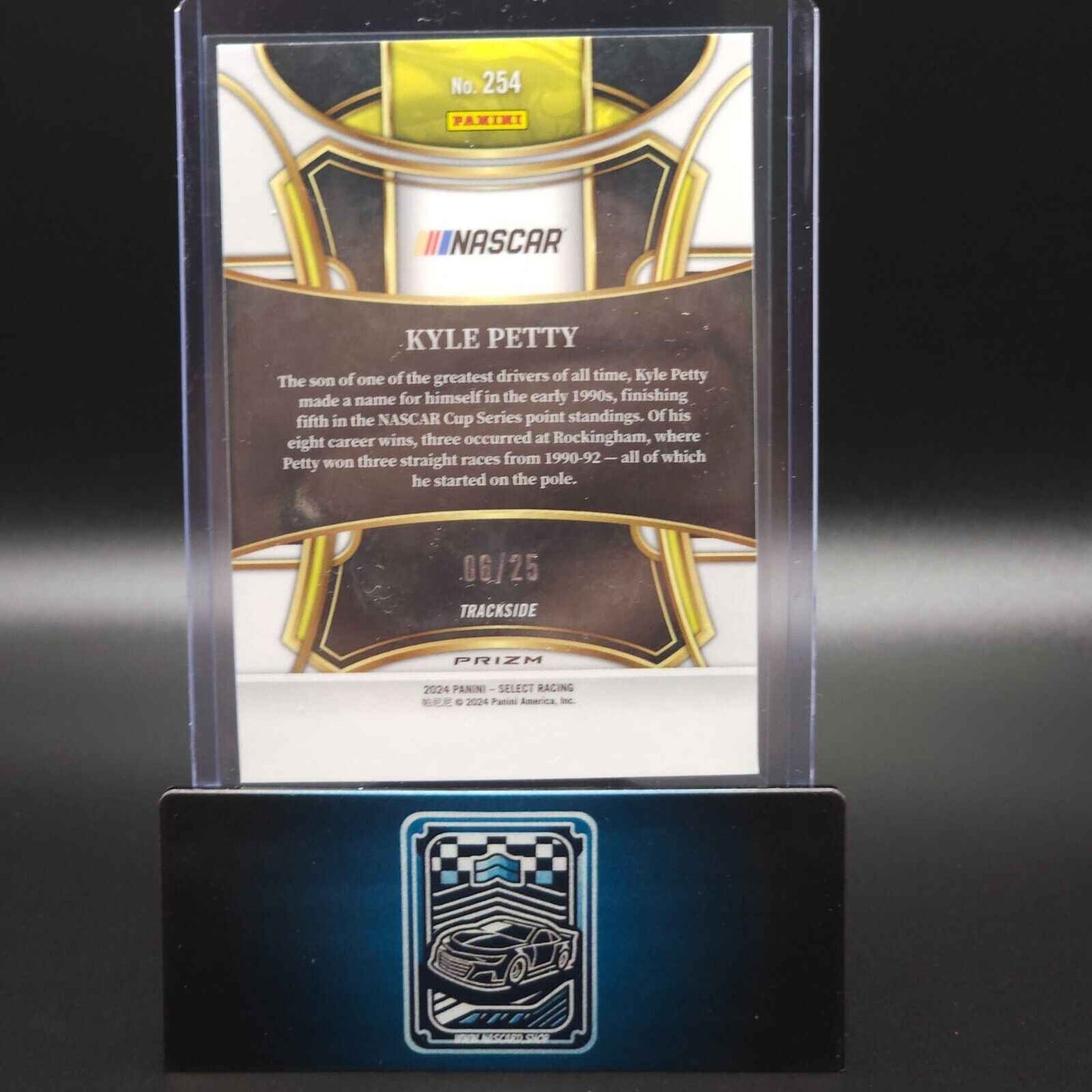 2024 Panini Select Racing Trackside Red and Blue Prizm #254 Kyle Petty /25 - NASCARD.shop