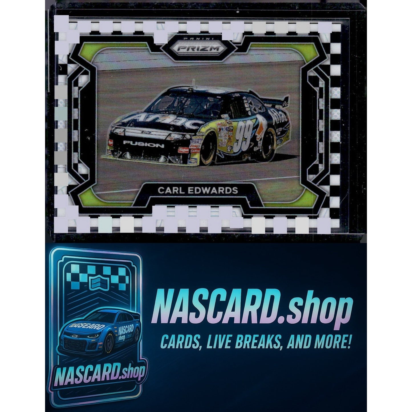 2024 Panini Prizm #70 Carl Edwards Checkered Flag #/75 - NASCARD.shop