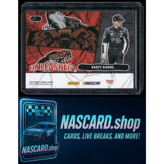 2024 Donruss #7 Kasey Kahne Unleashed Gold Ice #/10