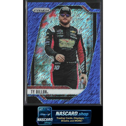 2025 Panini Prizm #10 Ty Dillon Blue Shimmer #/10