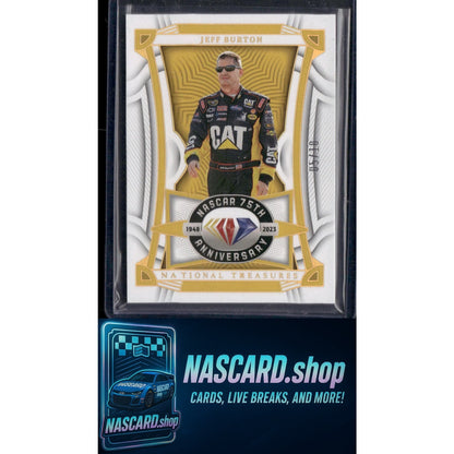 2023 Panini National Treasures #65 Jeff Burton Holo Gold #/10 - Card Gorilla