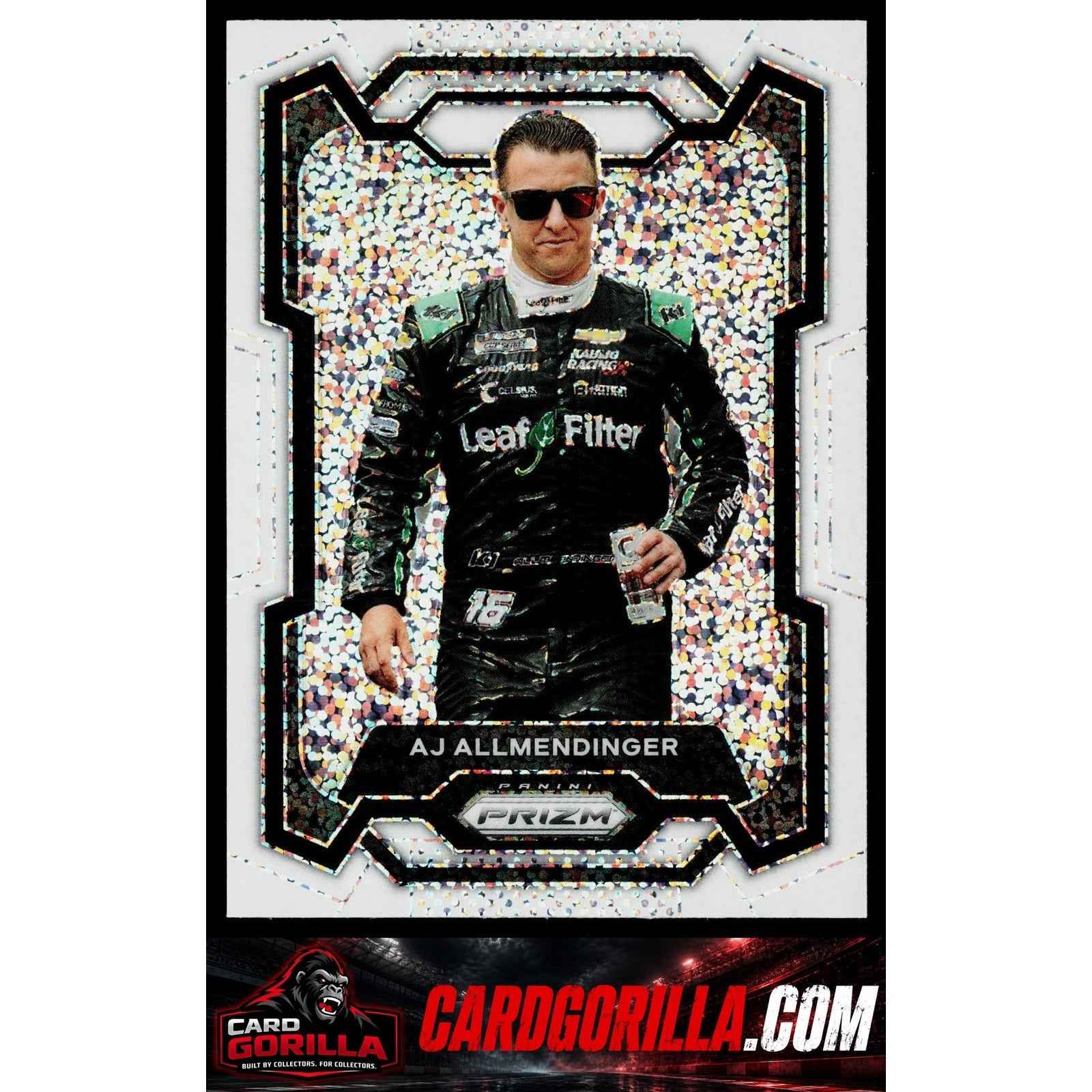 2024 Panini Prizm #64 AJ Allmendinger White Sparkle