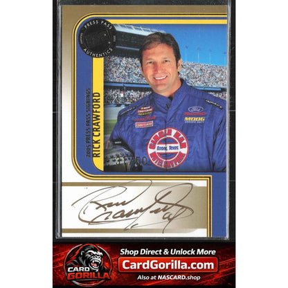2005 Press Pass #NNO Rick Crawford Signings Gold #/50
