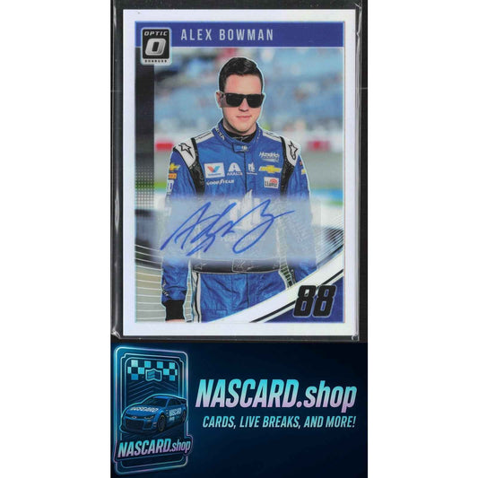 2019 Donruss #24 Alex Bowman Optic Signatures Holo #/75