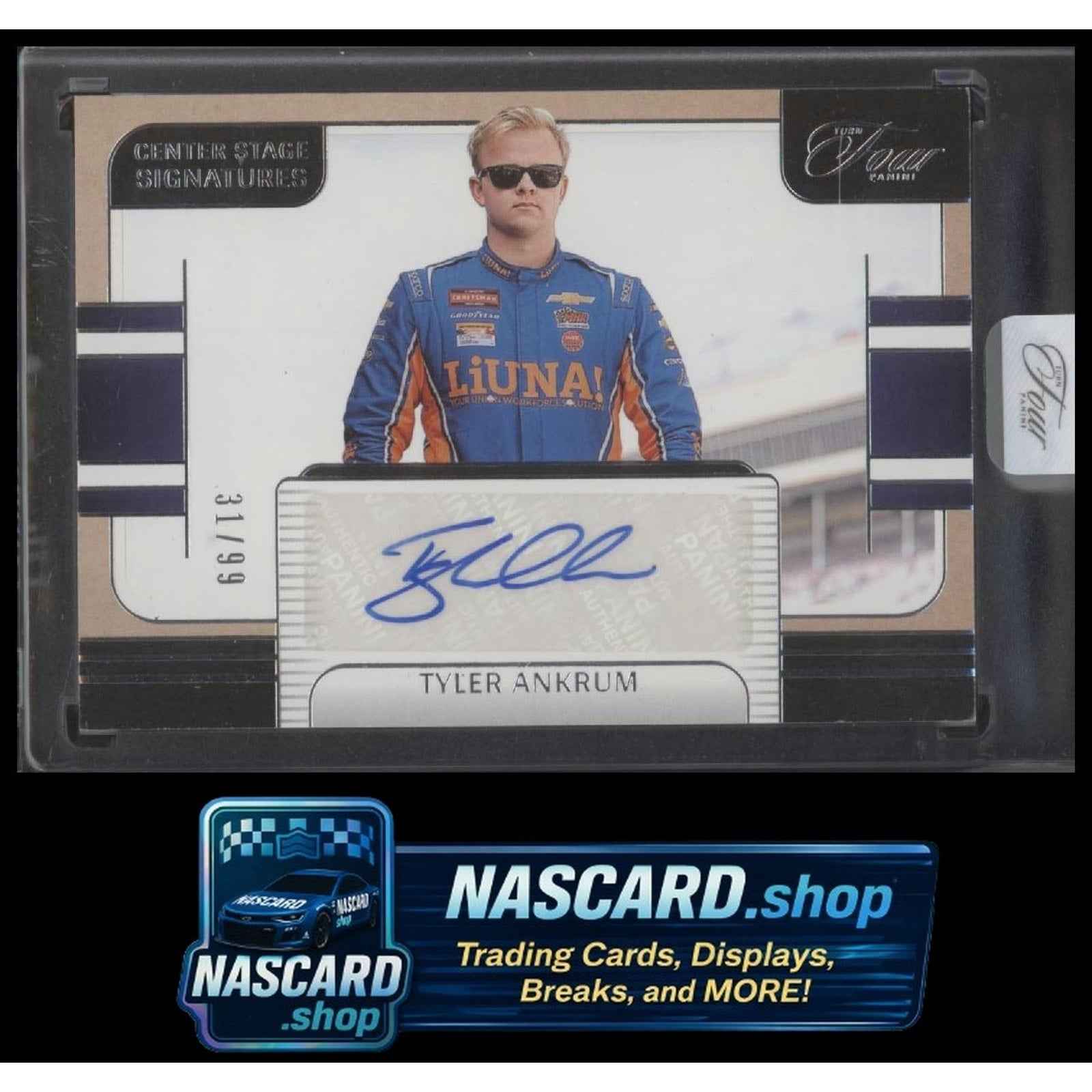 2025 Panini Turn Four #CSS-TAK Tyler Ankrum Center Stage Signatures #/99