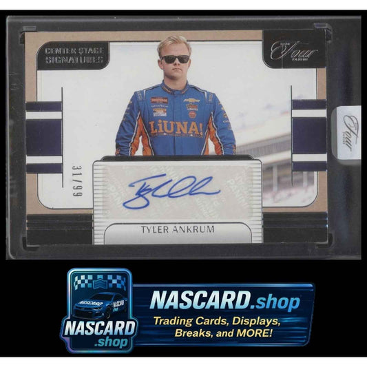 2025 Panini Turn Four #CSS-TAK Tyler Ankrum Center Stage Signatures #/99