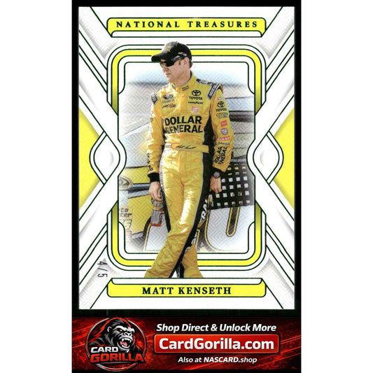 2025 Panini National Treasures #10 Matt Kenseth Green #/5