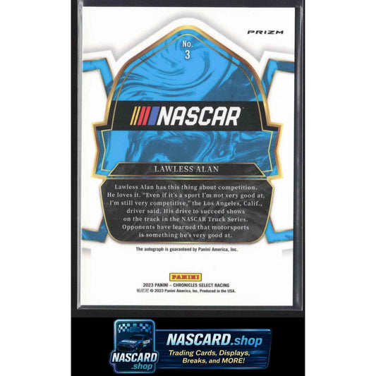 2023 Panini Chronicles #3 Lawless Alan Select Autographs