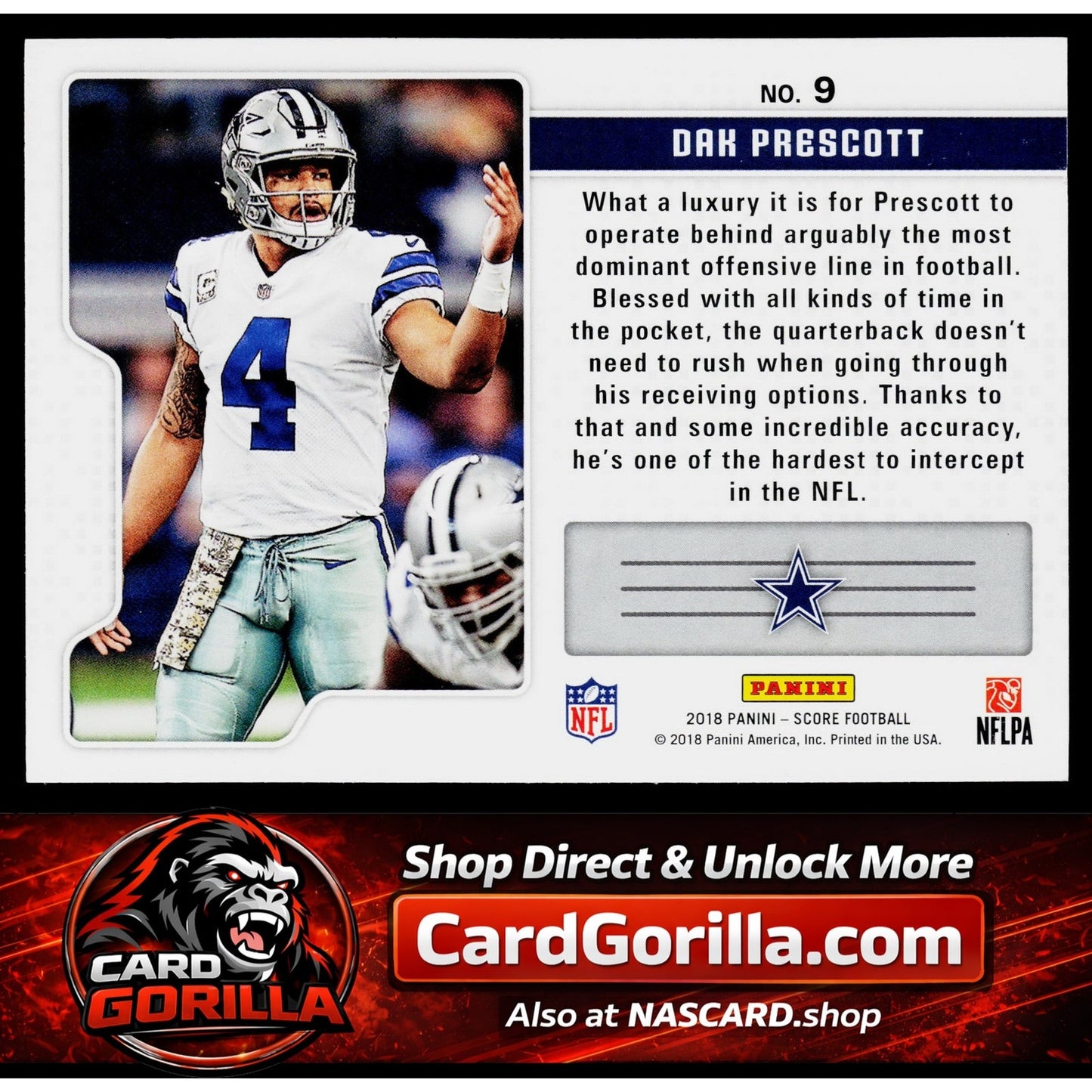 2018 Score #9 Dak Prescott Signal Callers