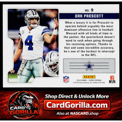 2018 Score #9 Dak Prescott Signal Callers