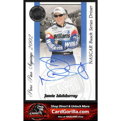 2002 Press Pass #NNO Jamie McMurray Signings