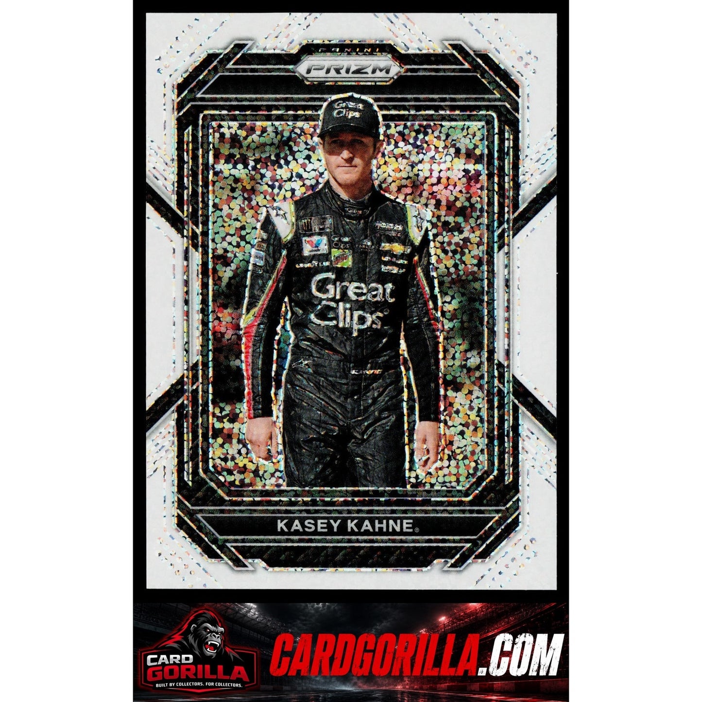 2023 Panini Prizm #13 Kasey Kahne White Sparkle Prizm