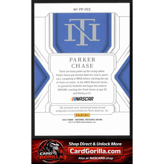 2025 Panini National Treasures #PP-PCS Parker Chase Premium Patches Green #/5