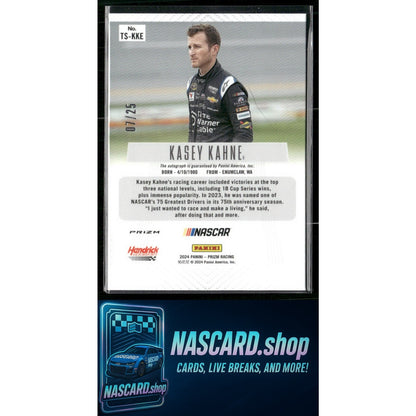2024 Panini Prizm #TS-KKE Kasey Kahne Throwback Signatures Mojo #/25