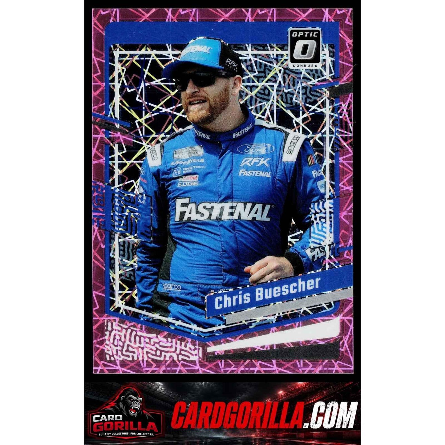2024 Donruss #45 Chris Buescher Optic Pink Velocity #/79