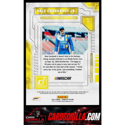 2025 Donruss #9 Dale Earnhardt Jr Season Highlights Blue Xplosion #/49
