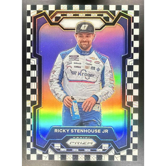 2024 Panini Prizm Ricky Stenhouse Jr #23 Checkered Flag Prizms 73/75
