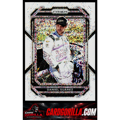 2023 Panini Prizm #17 Daniel Suarez White Sparkle Prizm