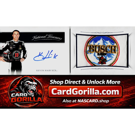 2016 National Treasures Kevin Harvick Jumbo Busch Patch Booklet #1/1