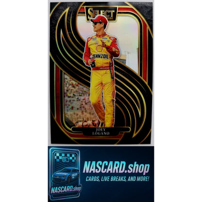 2025 Panini Select Racing #239 Joey Logano Trackside Black Prizms #1/1 - NASCARD.shop