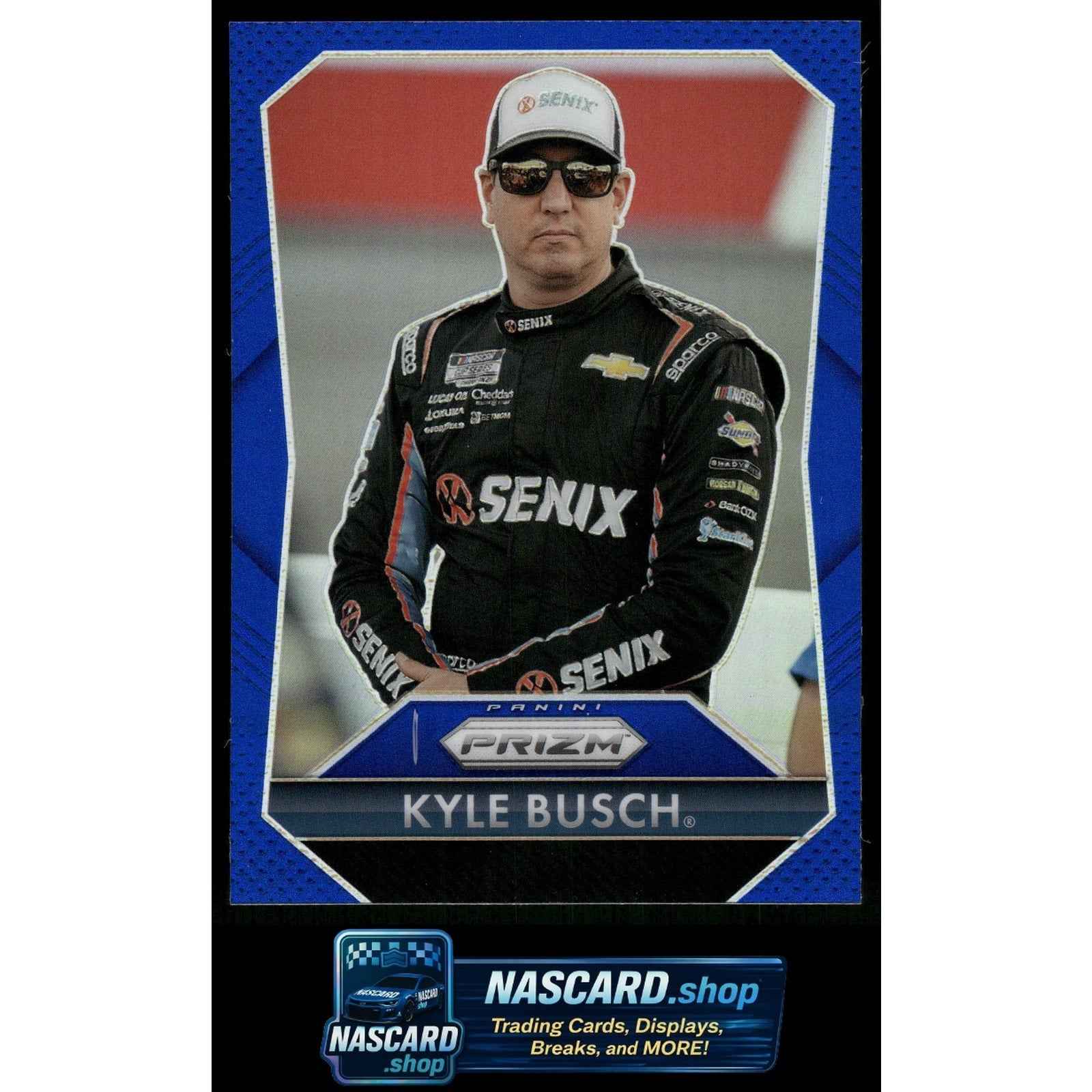 2025 Panini Prizm #158 Kyle Busch Blue #/199