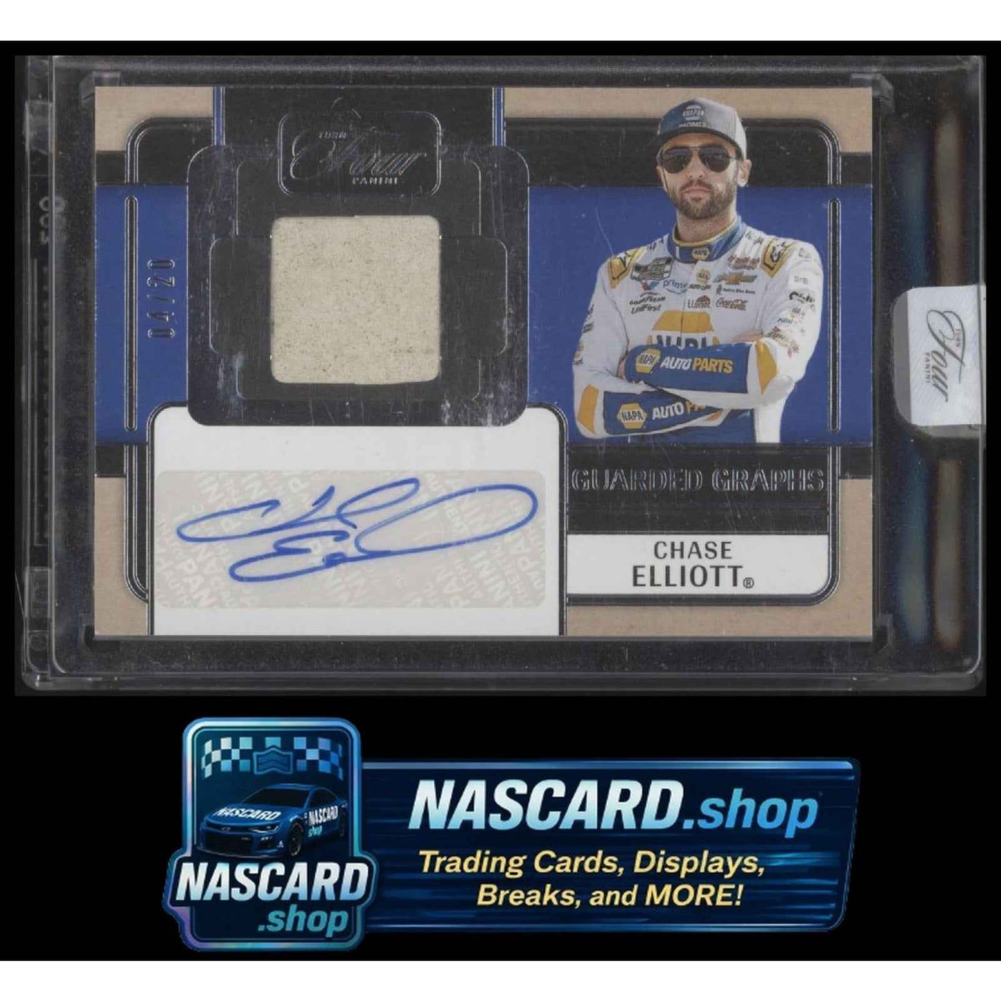 2025 Panini Turn Four #GG-CET Chase Elliott Guarded Graphs #/20