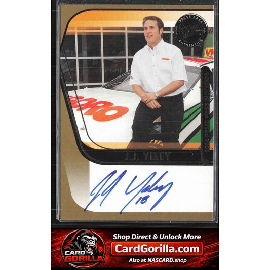 2004 Press Pass #NNO J.J. Yeley Signings Gold #/50