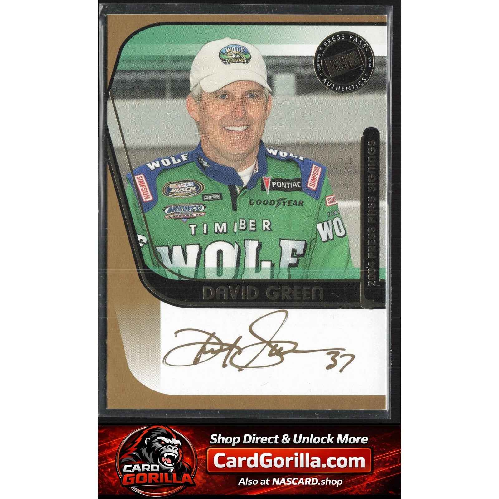 2004 Press Pass #NNO David Green Signings Gold #/50