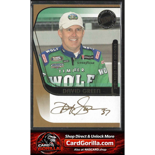 2004 Press Pass #NNO David Green Signings Gold #/50